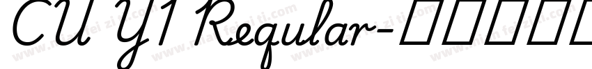 CU Y1 Reqular字体转换